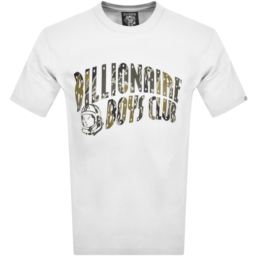 Billionaire Boys Club Camo Arch Logo T Shirt White | Mainline 