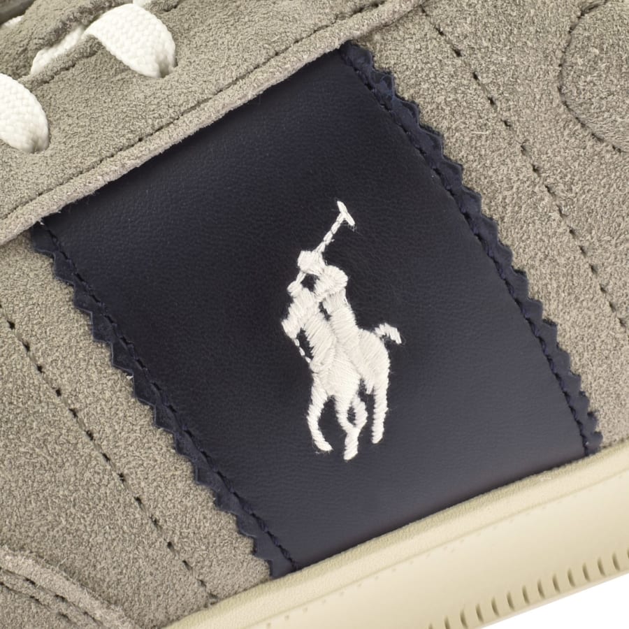 Image number 4 for Ralph Lauren Polo Low Top Trainers Grey