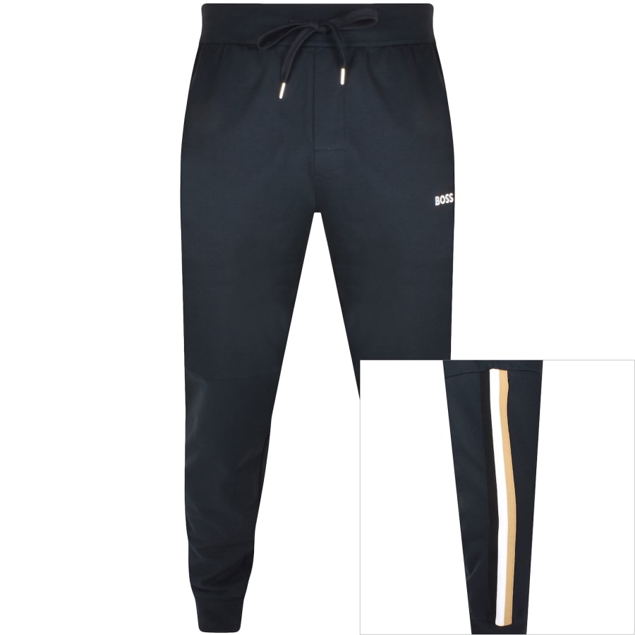 Image number 4 for BOSS Iconic Tracksuit Navy