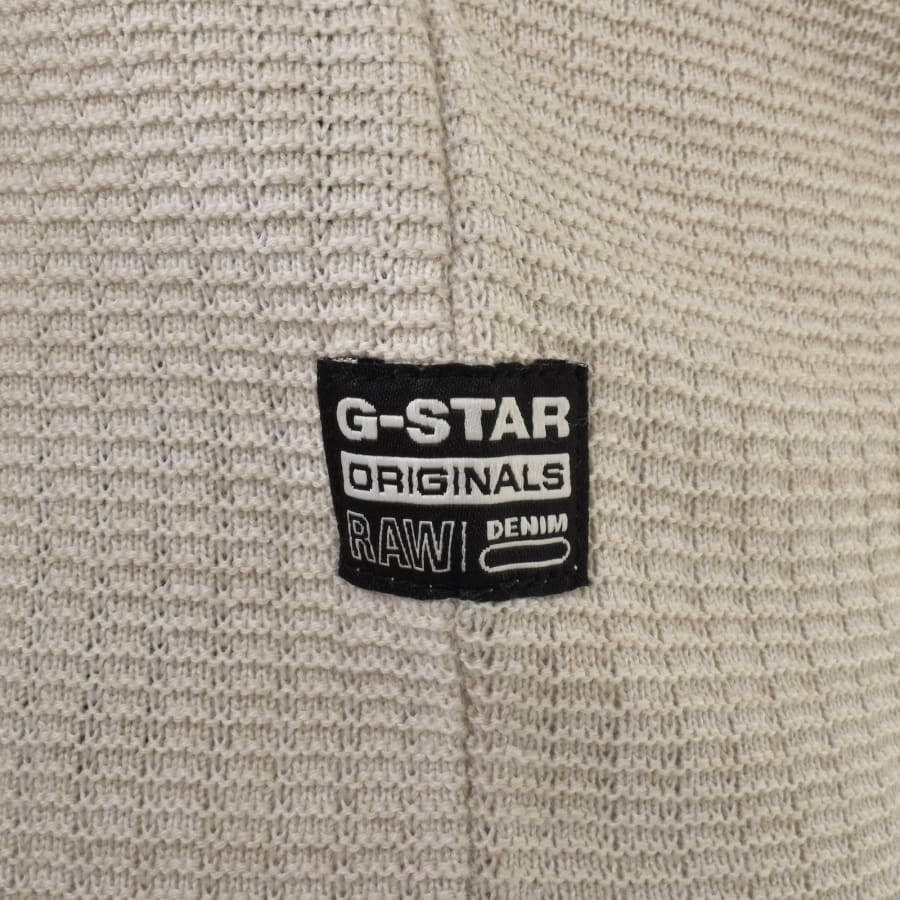 Image number 4 for G-Star 3D Biker Knit Jumper Beige