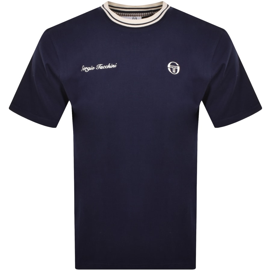 Image number 1 for Sergio Tacchini Gobert T Shirt Navy