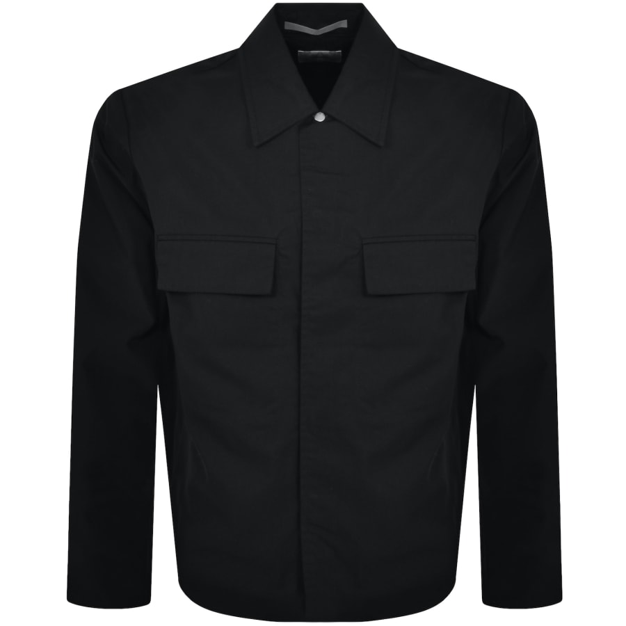 Image number 1 for Norse Projects Pelle Twill Overshirt Black