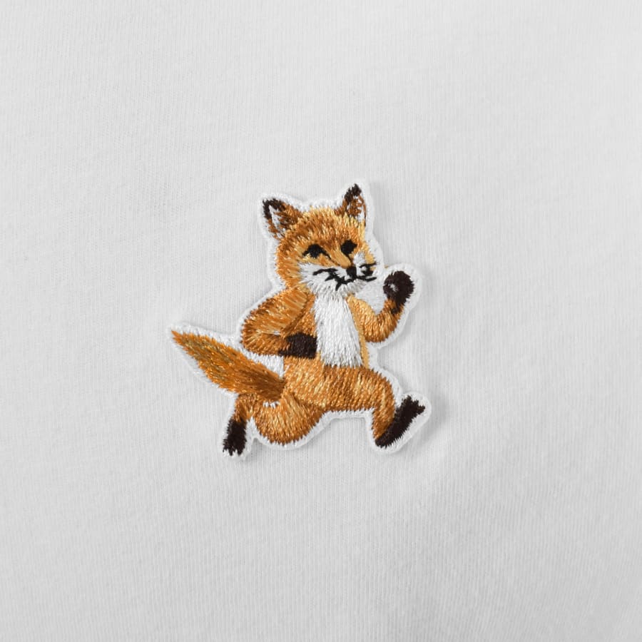 Maison Kitsune Speedy Fox Patch T Shirt White | Mainline Menswear 