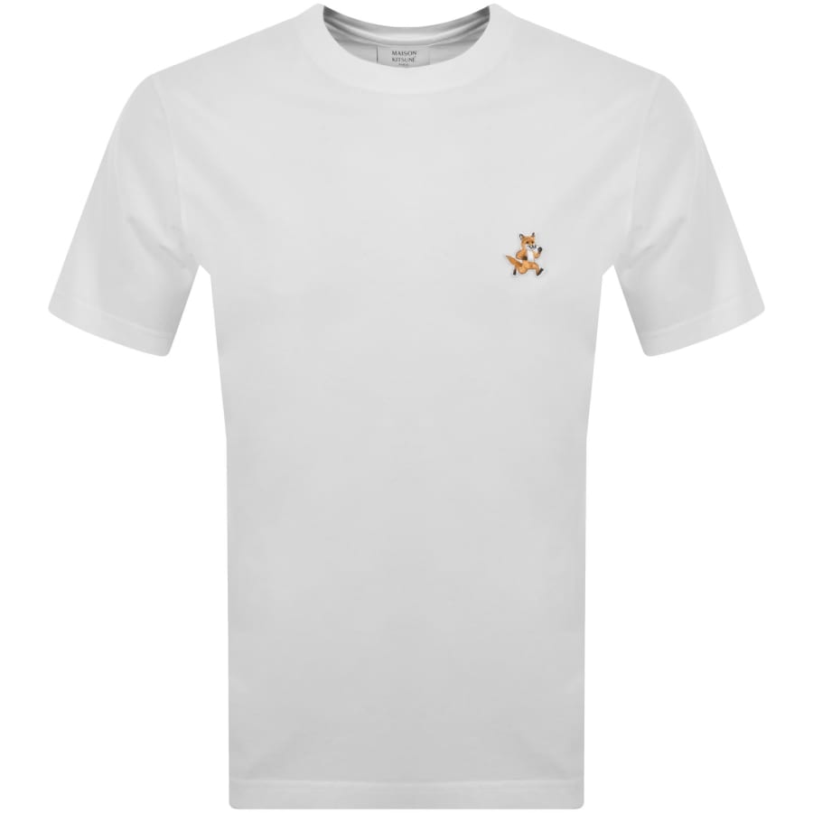 Maison Kitsune Speedy Fox Patch T Shirt White | Mainline Menswear 