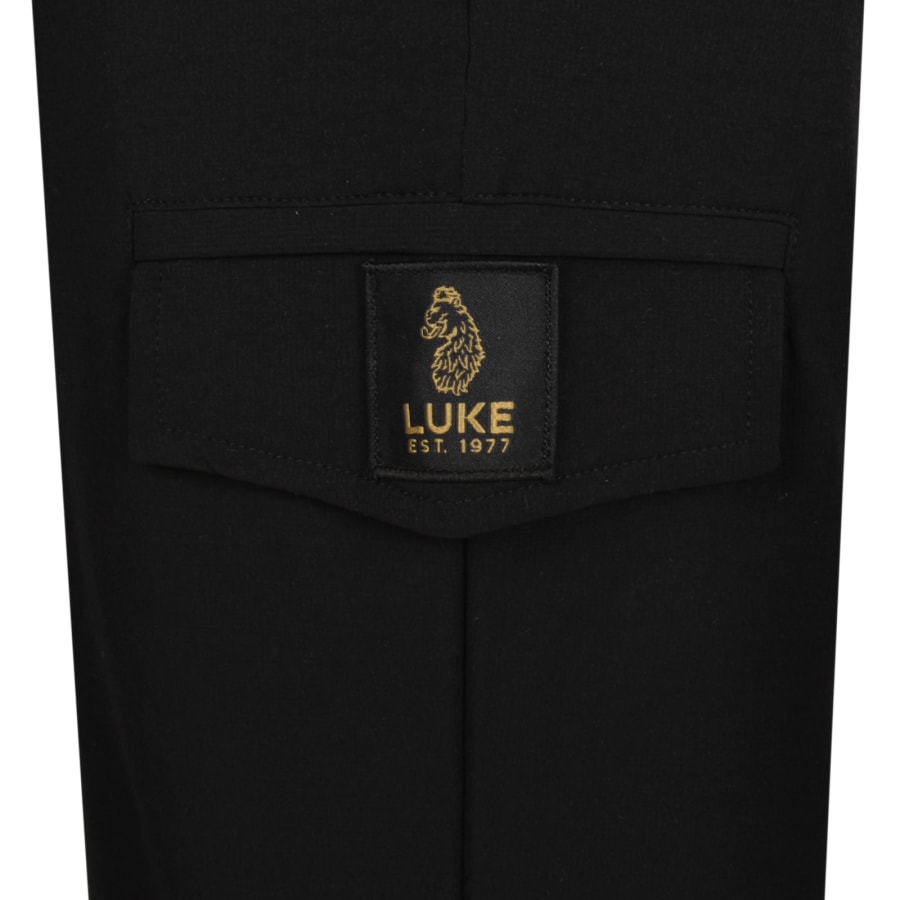 Image number 3 for Luke 1977 Semantic Woven Trousers Black