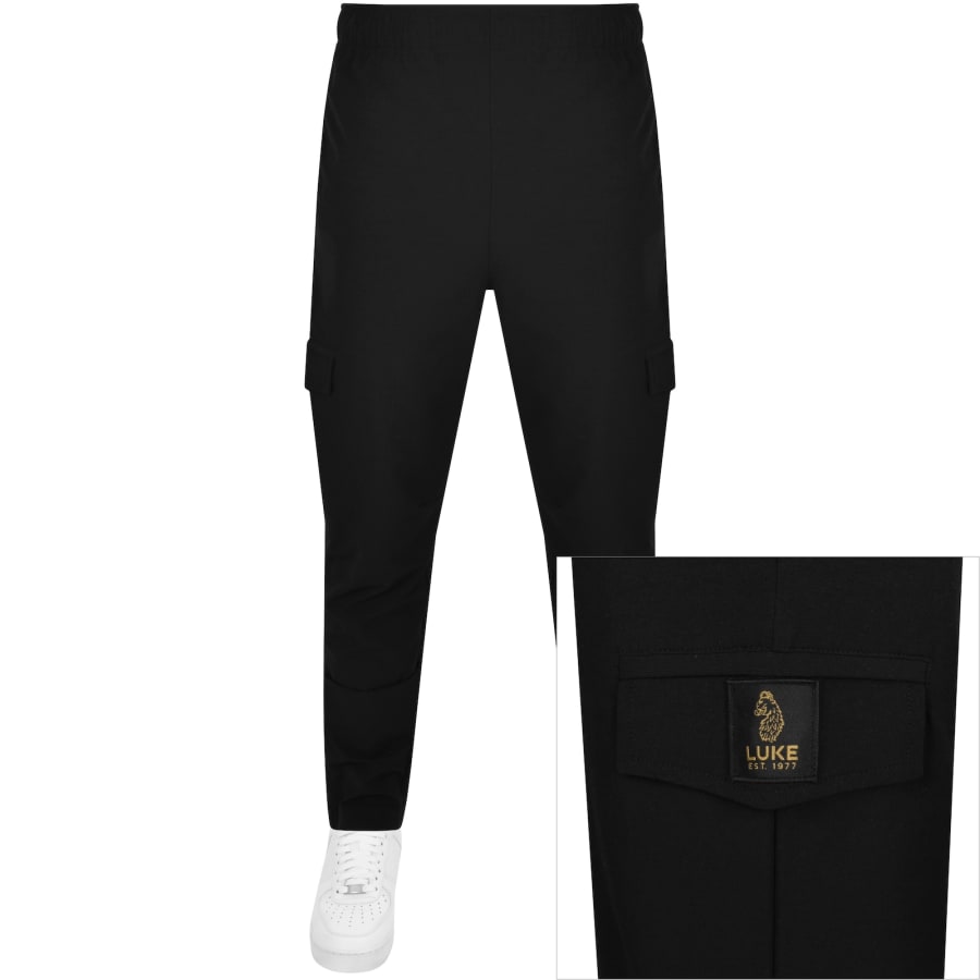 Image number 1 for Luke 1977 Semantic Woven Trousers Black