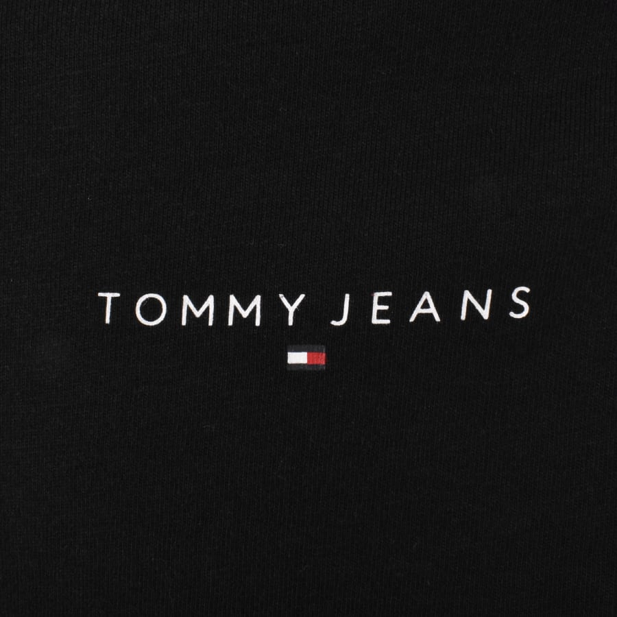 Image number 3 for Tommy Jeans Long Sleeve Logo T Shirt Black