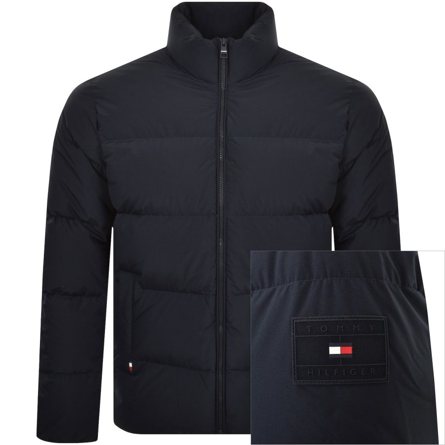 Image number 1 for Tommy Hilfiger Down Puffer Coat Navy