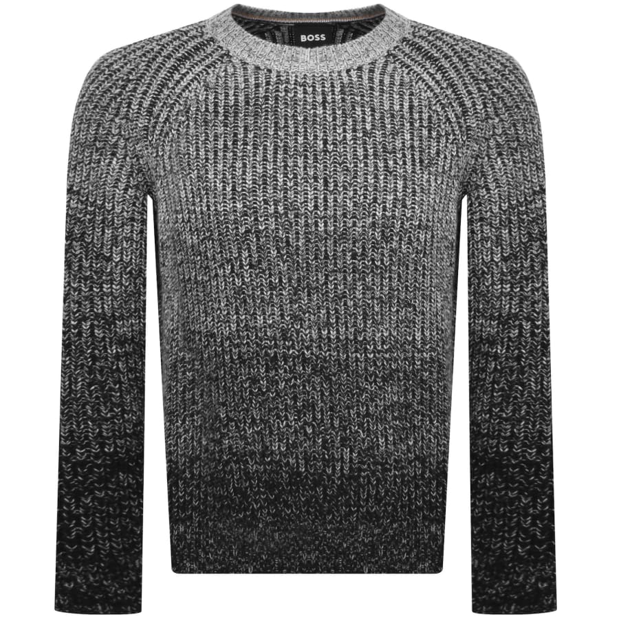 Image number 1 for BOSS H Ezrano Knit Jumper Grey
