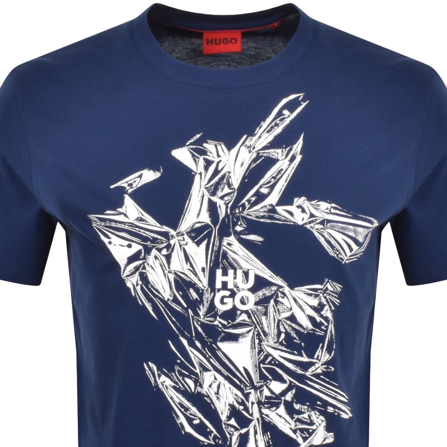 Image number 2 for HUGO Diakromio T Shirt Blue