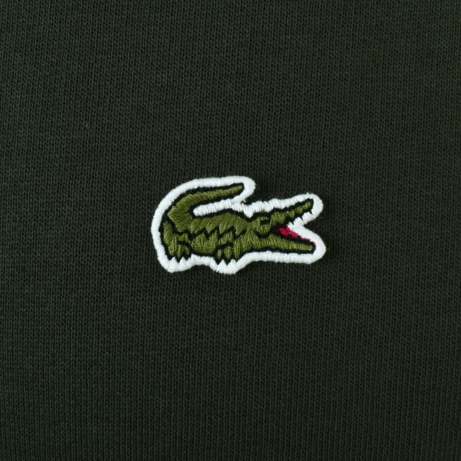 Image number 3 for Lacoste Logo Pullover Hoodie Green