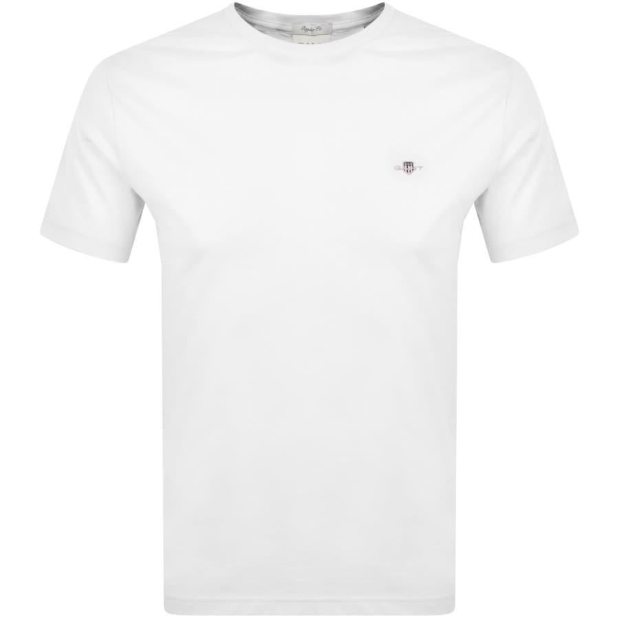 Image number 1 for Gant Original Regular Shield T Shirt White