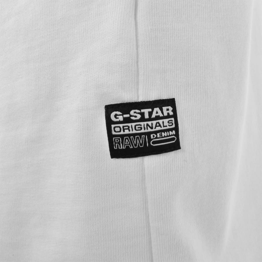 Image number 4 for G-Star Old Skool Logo T Shirt White