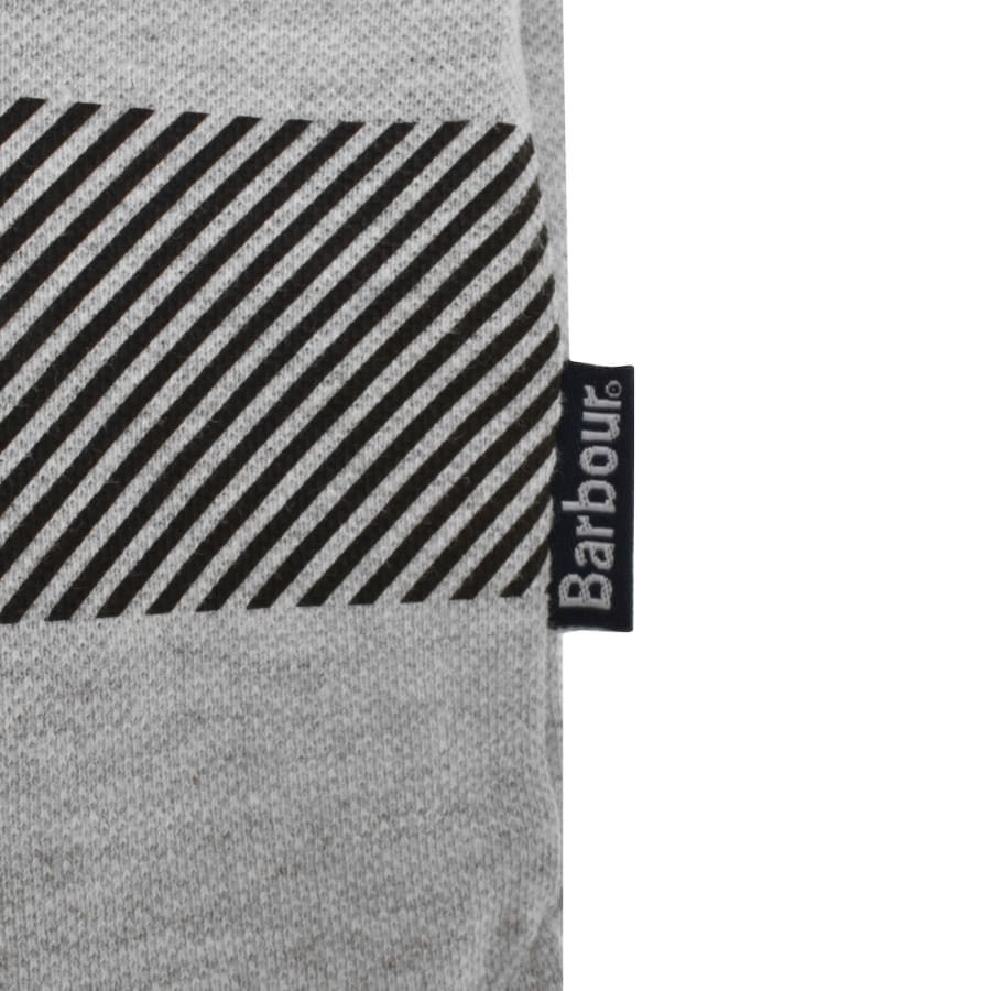 Image number 3 for Barbour Blaine Long Sleeve Polo T Shirt Grey