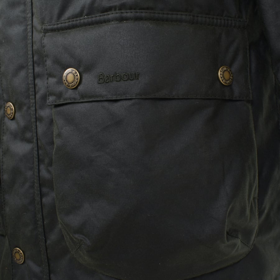 Image number 5 for Barbour Winter Wax Parka Jacket Green