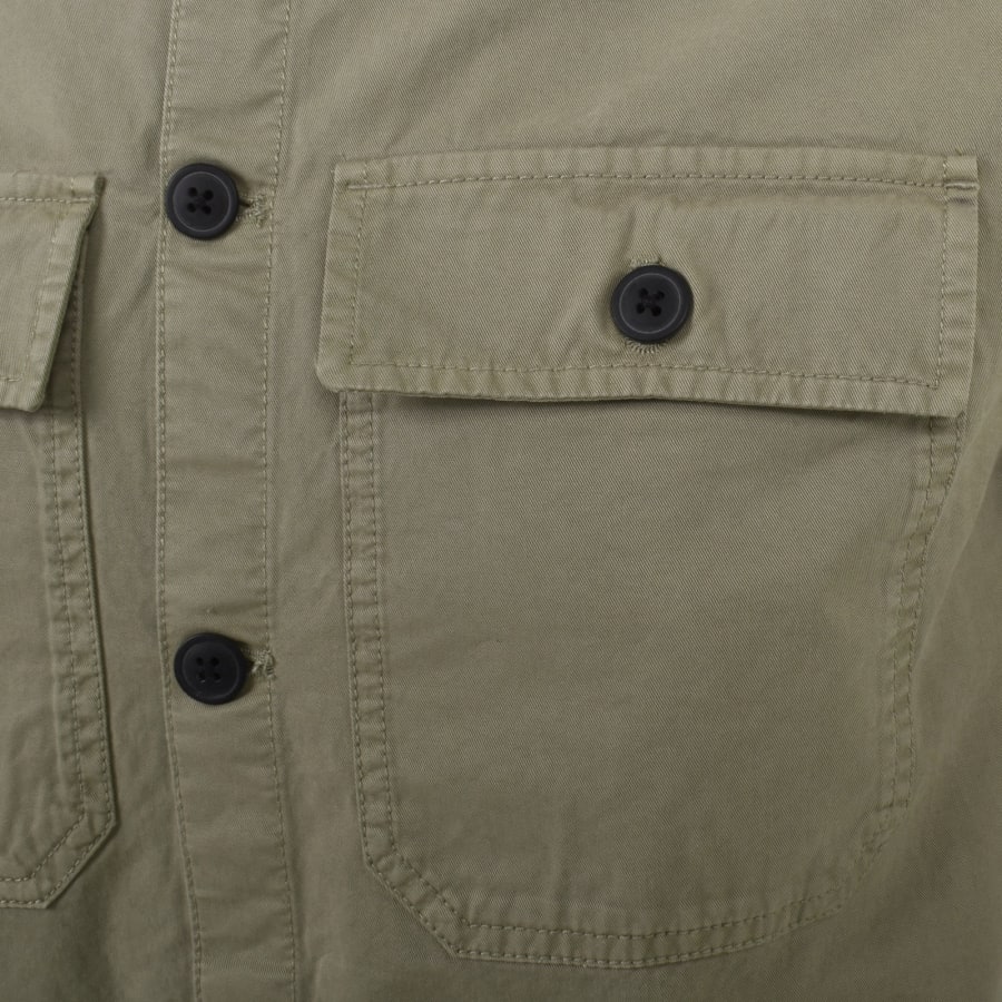 Image number 4 for Barbour International Arlo Overshirt Khaki