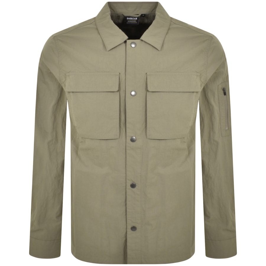 Image number 2 for Barbour International Scots Overshirt Khaki