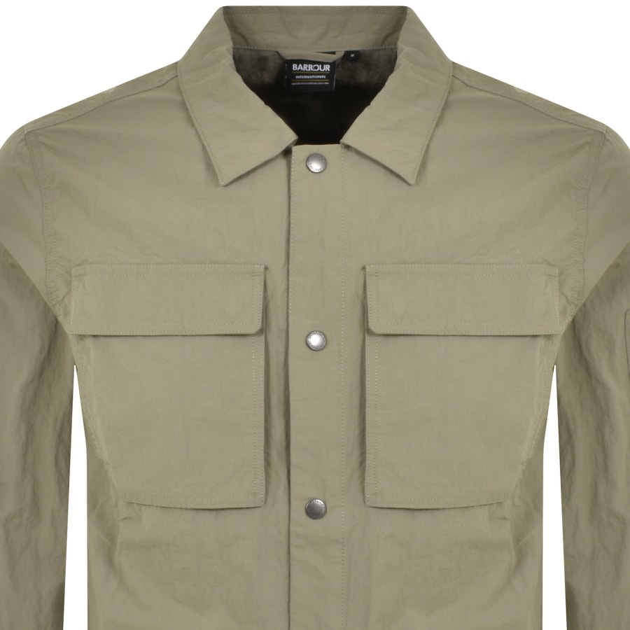 Image number 3 for Barbour International Scots Overshirt Khaki