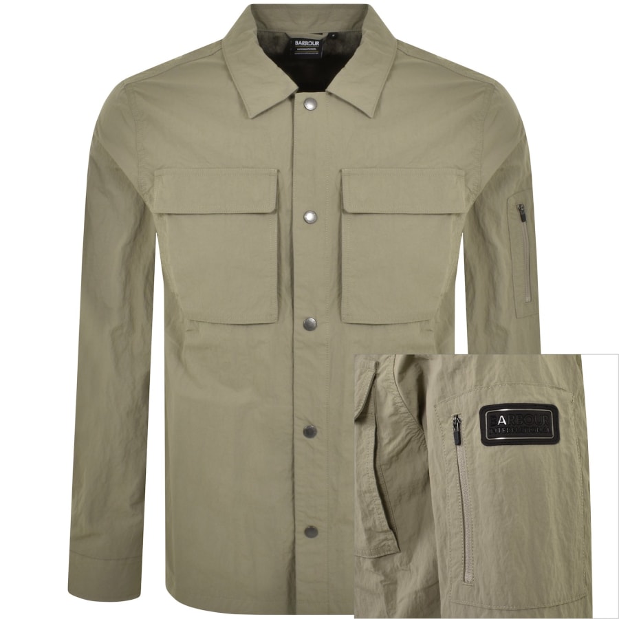 Image number 1 for Barbour International Scots Overshirt Khaki