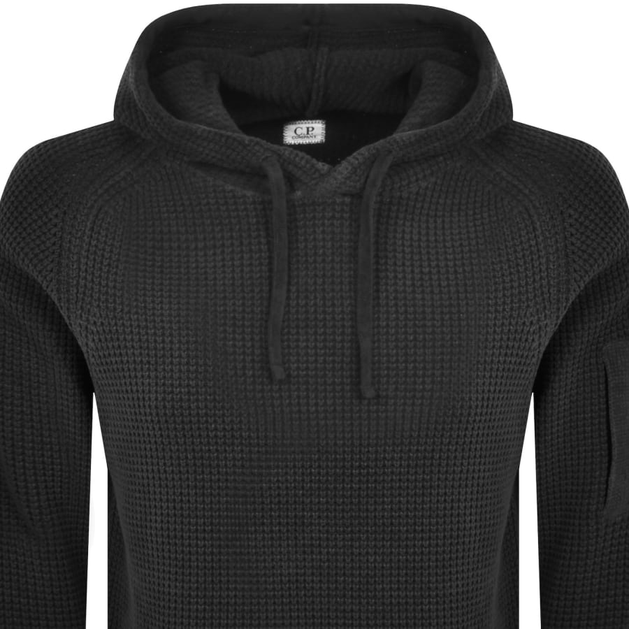 Image number 3 for CP Company Chenille Knitted Hoodie