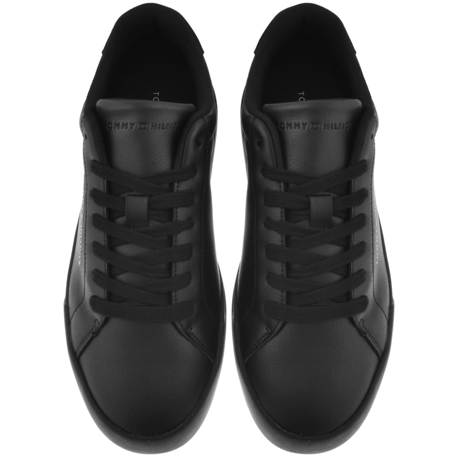 Image number 3 for Tommy Hilfiger Court Trainers Black