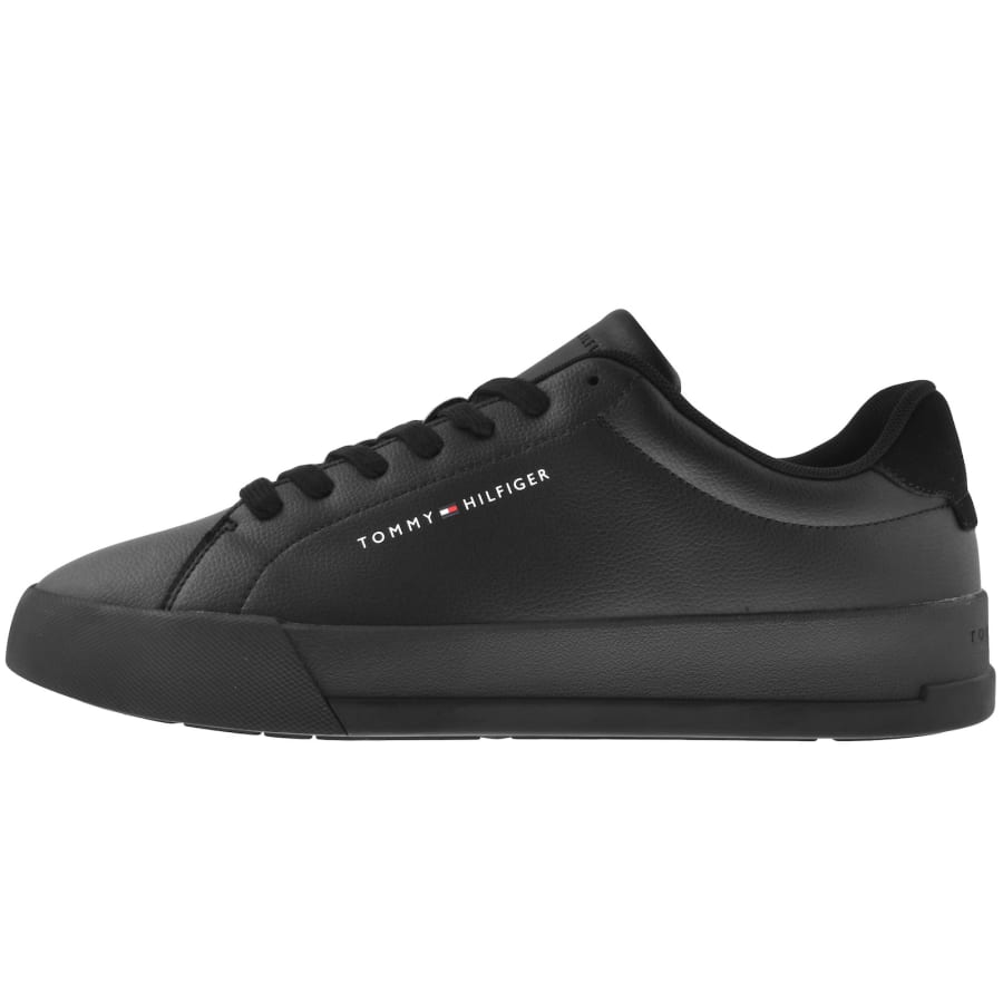Image number 1 for Tommy Hilfiger Court Trainers Black