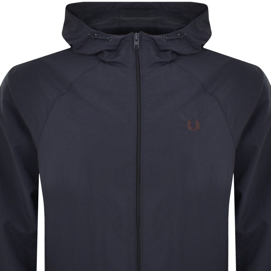 Fred Perry Hooded Shell Jacket Navy | Mainline Menswear