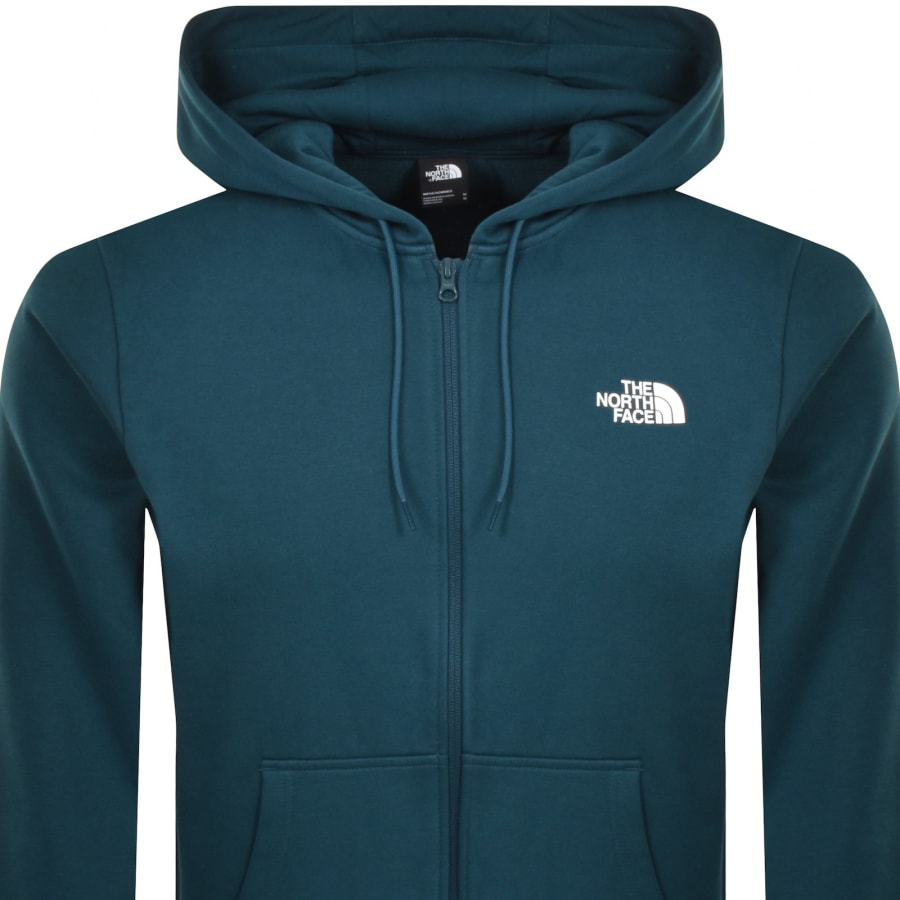 Image number 2 for The North Face Simple Dome Zip Hoodie Blue