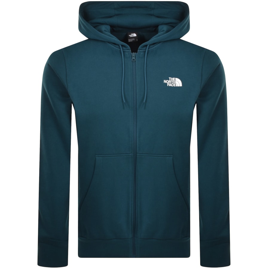 Image number 1 for The North Face Simple Dome Zip Hoodie Blue