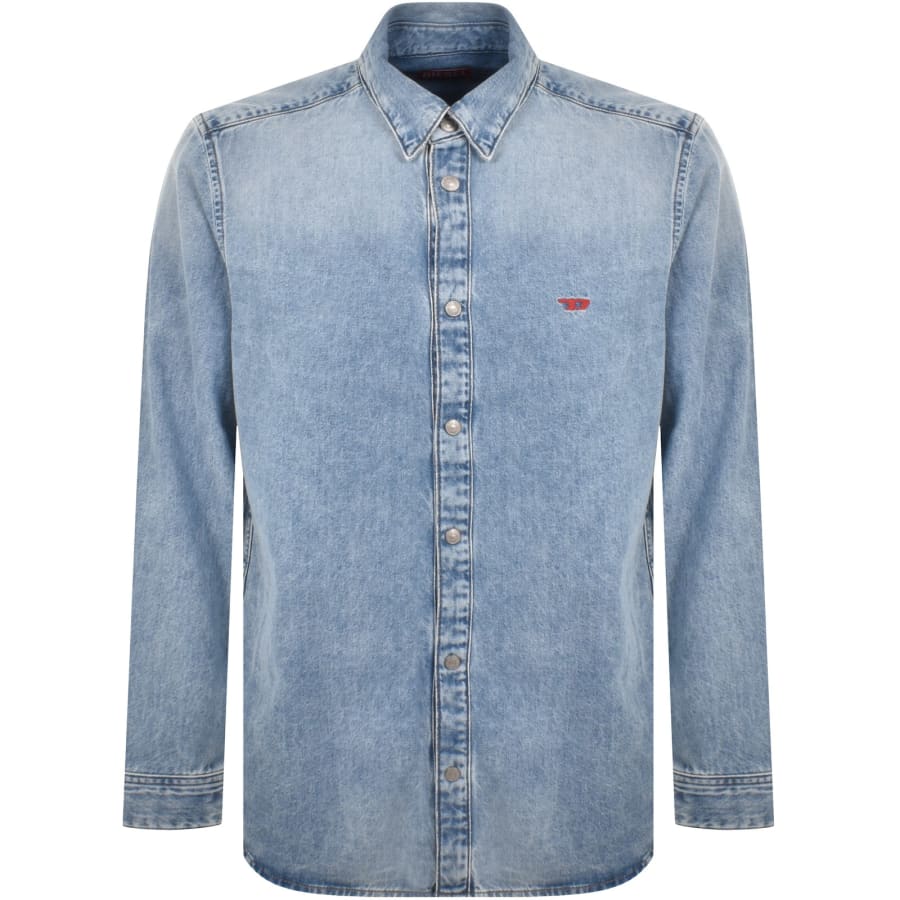 Image number 1 for Diesel Simply Denim Shirt Light Wash Blue