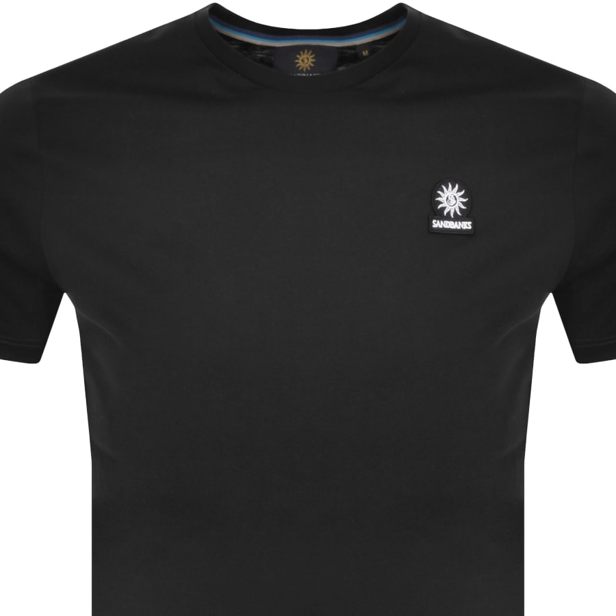Image number 2 for Sandbanks Badge Logo T Shirt Black