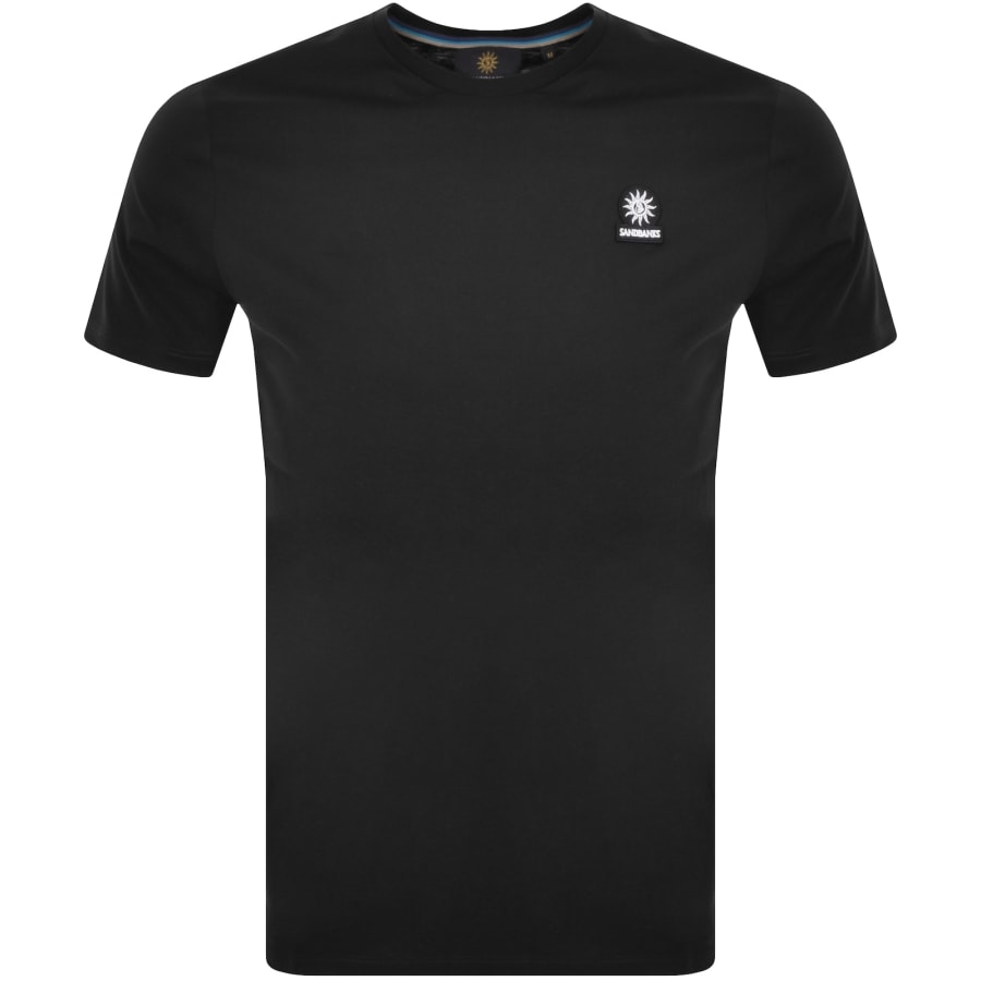 Image number 1 for Sandbanks Badge Logo T Shirt Black