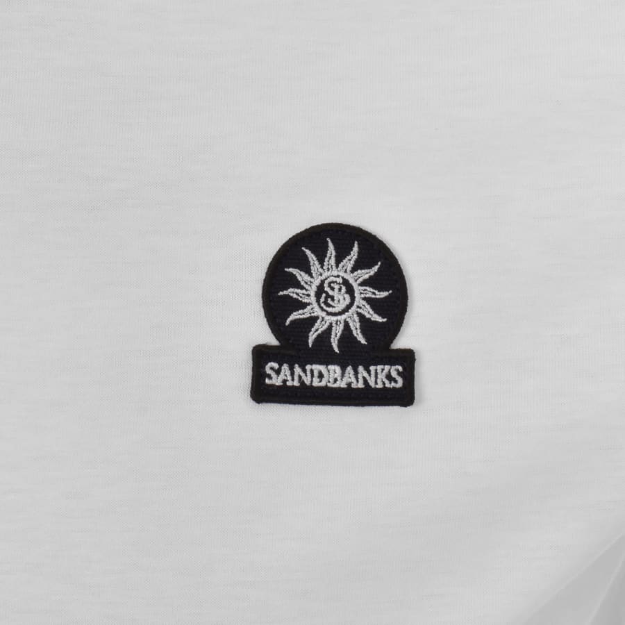 Image number 3 for Sandbanks Badge Logo T Shirt White