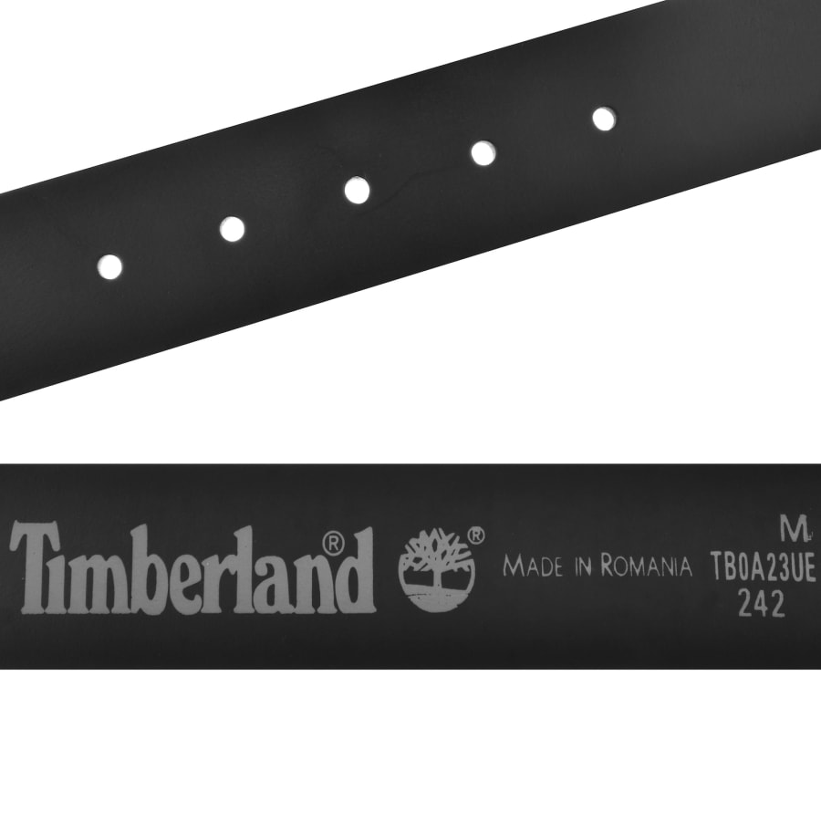 Image number 4 for Timberland 40MM Recycled Leather Belt Black