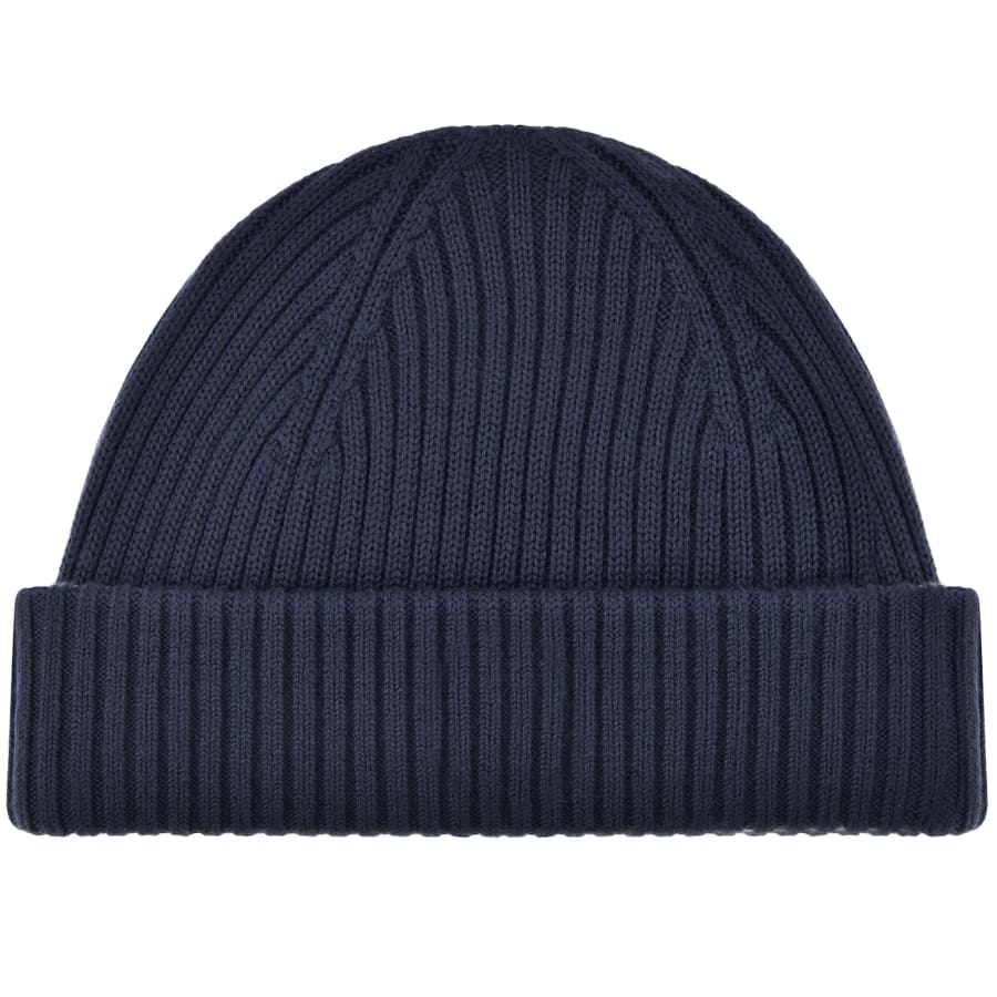 Image number 2 for Parajumpers Ribbed Beanie Hat Navy