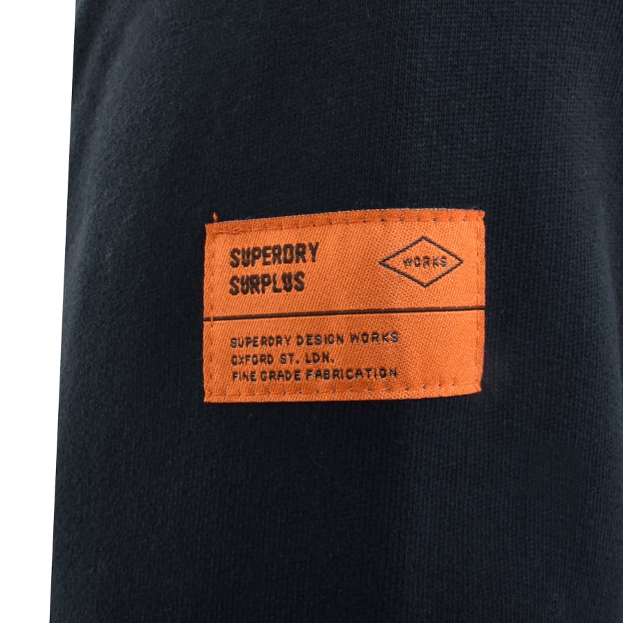Image number 4 for Superdry Borg Lined Zip Hoodie Navy