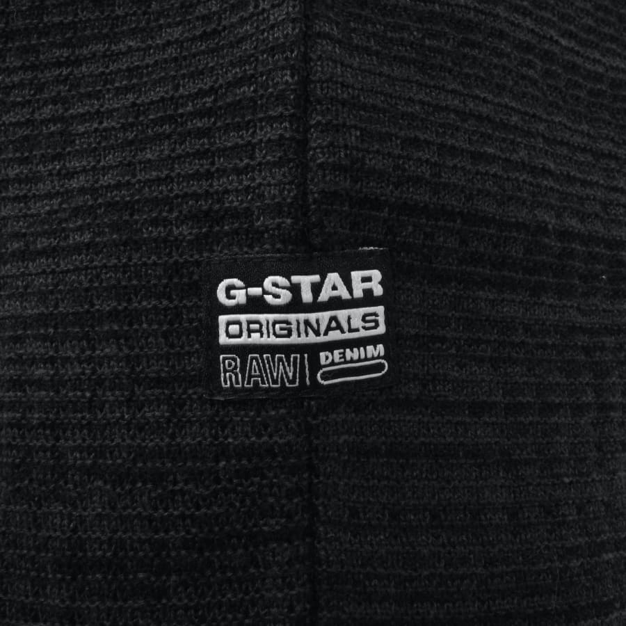Image number 3 for G-Star 3D Biker Zip Through Jumper Black