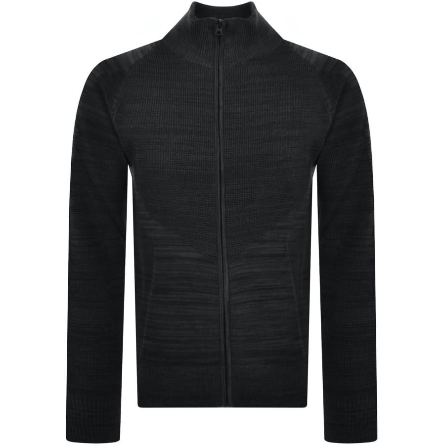 Image number 1 for G-Star 3D Biker Zip Through Jumper Black