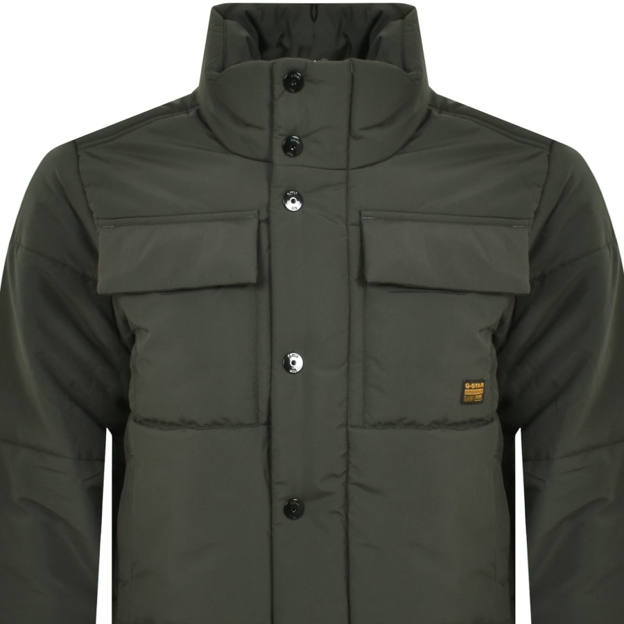 Image number 2 for G-Star Quilted Puffer Jacket Green