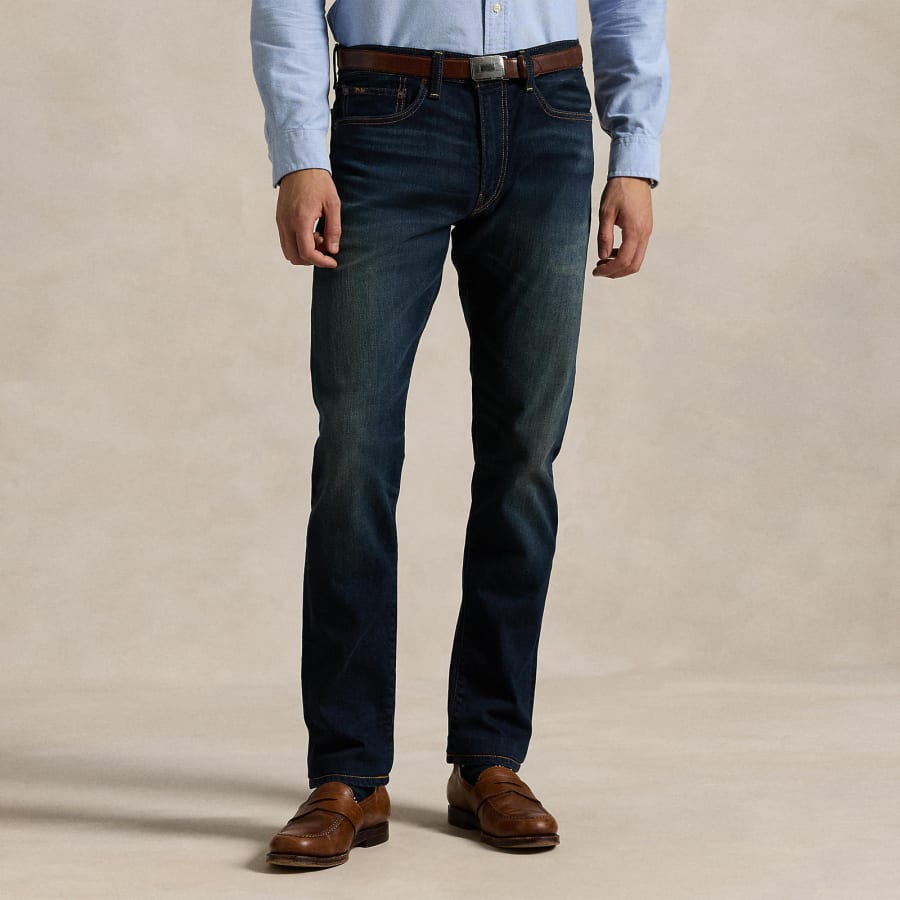 Image number 6 for Ralph Lauren Sullivan Slim Fit Jeans Navy
