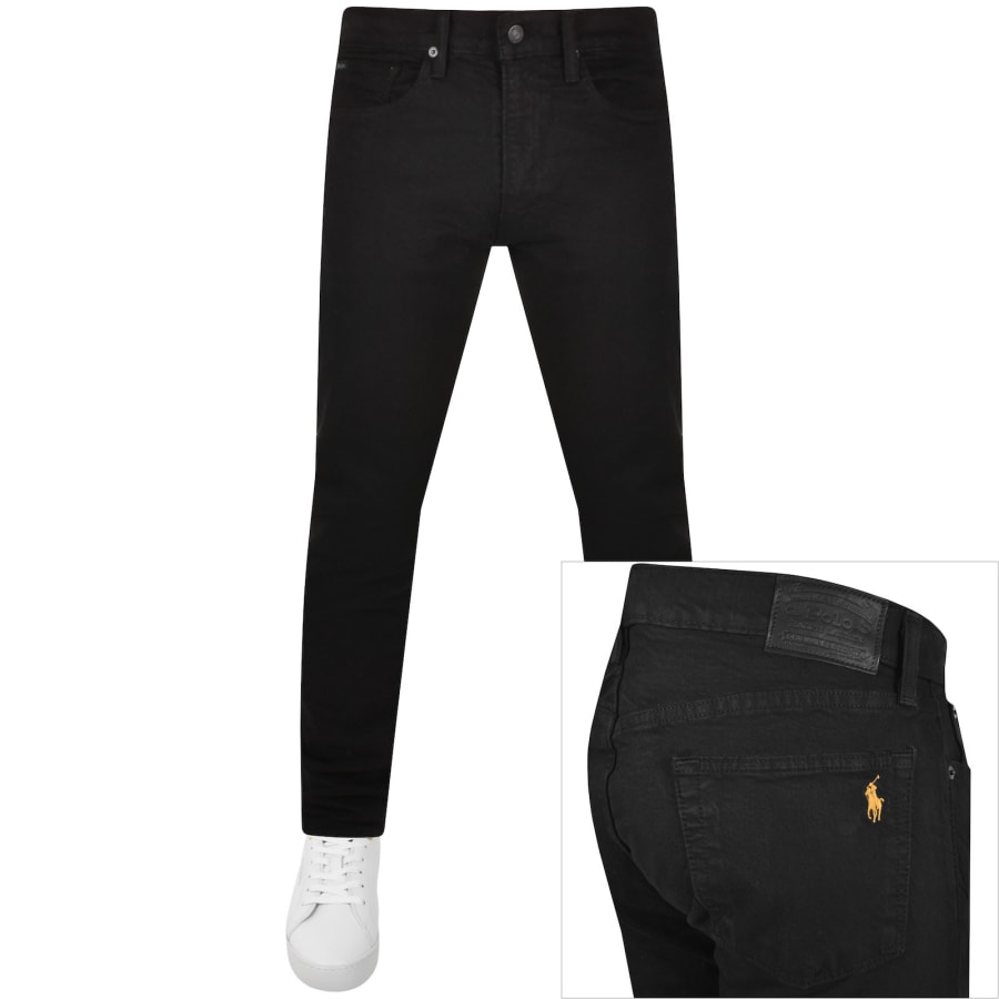 Image number 1 for Ralph Lauren Sullivan Slim Fit Jeans Black