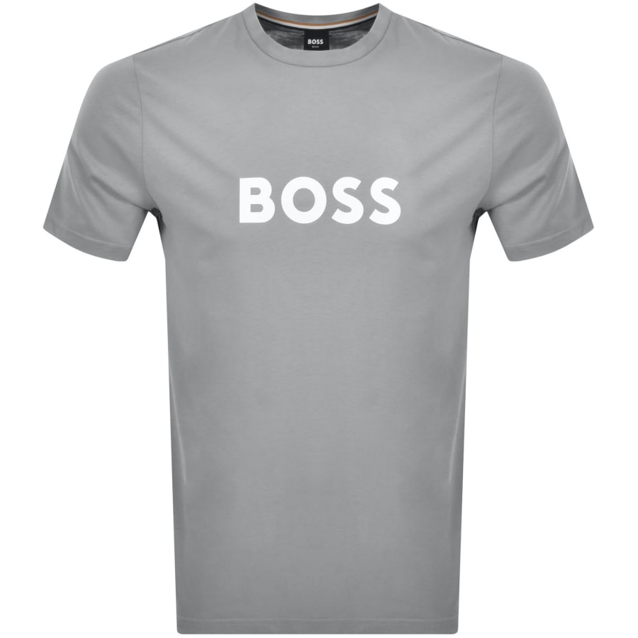 Image number 1 for BOSS Logo T Shirt Grey