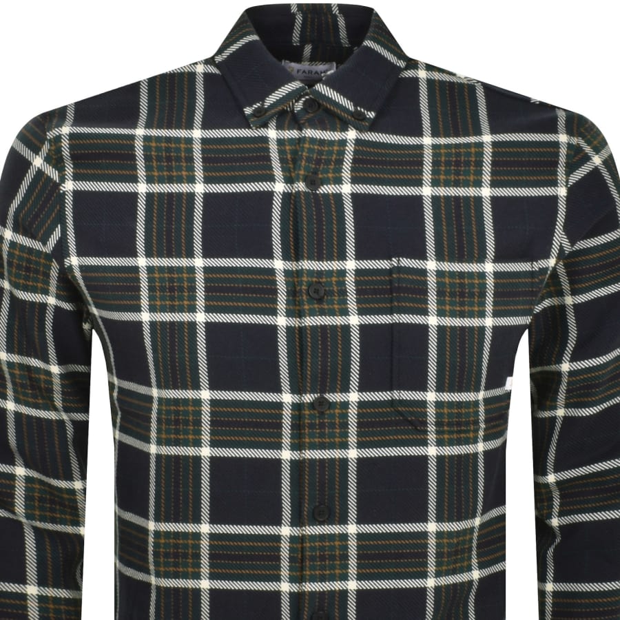 Image number 2 for Farah Marcelo Casual Fit Shirt Navy
