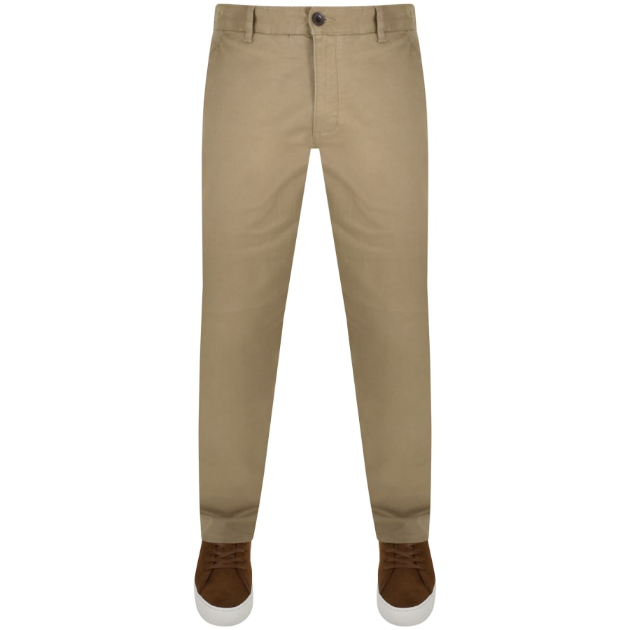 Image number 2 for Farah Elm Slim Fit Chino Trousers Brown