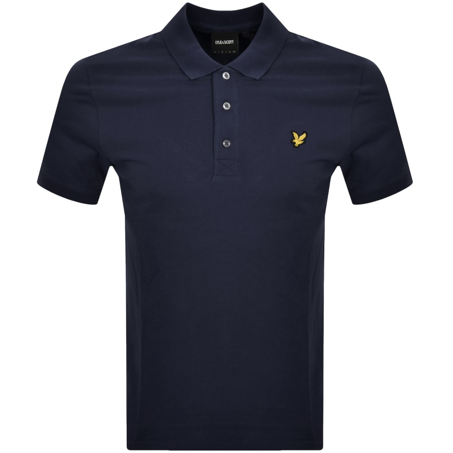 Image number 1 for Lyle And Scott Short Sleeved Polo T Shirt Navy