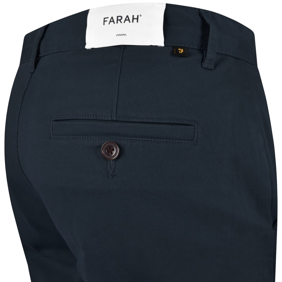 Image number 4 for Farah Norwood Regular Chino Trousers Navy