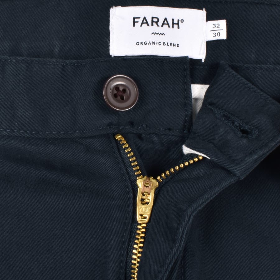 Image number 5 for Farah Norwood Regular Chino Trousers Navy