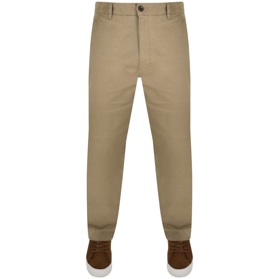 Image number 2 for Farah Norwood Regular Chino Trousers Beige