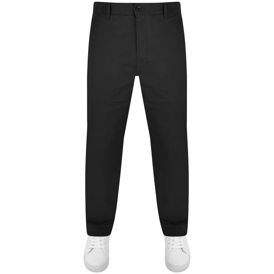 Image number 2 for Farah Norwood Regular Chino Trousers Black