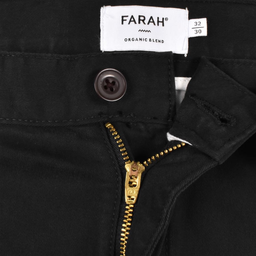 Image number 5 for Farah Norwood Regular Chino Trousers Black